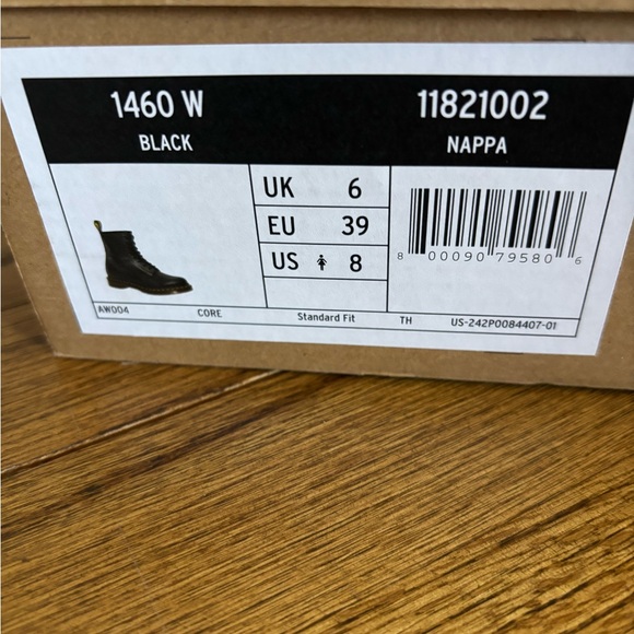 Dr. Martens Women's Black Leather Boots - Picture 2 of 8